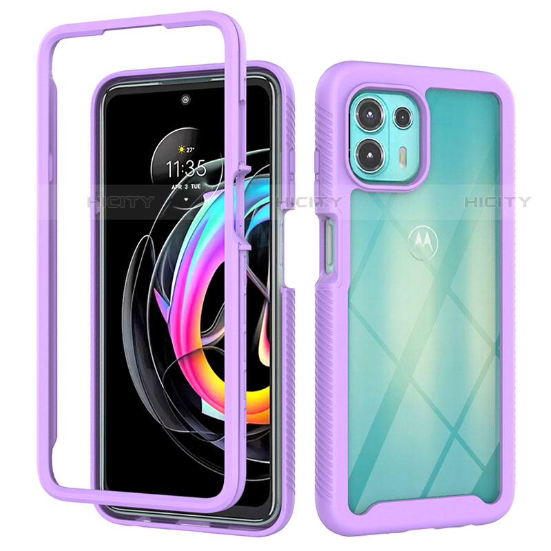 Carcasa Bumper Funda Silicona Transparente 360 Grados para Motorola Moto Edge 20 Lite 5G