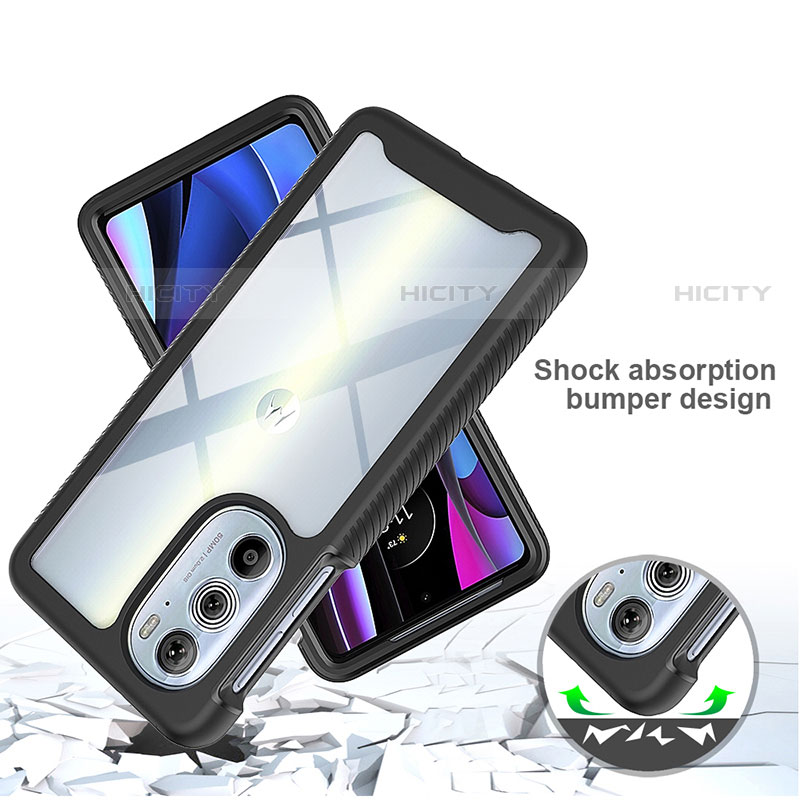 Carcasa Bumper Funda Silicona Transparente 360 Grados para Motorola Moto Edge X30 5G