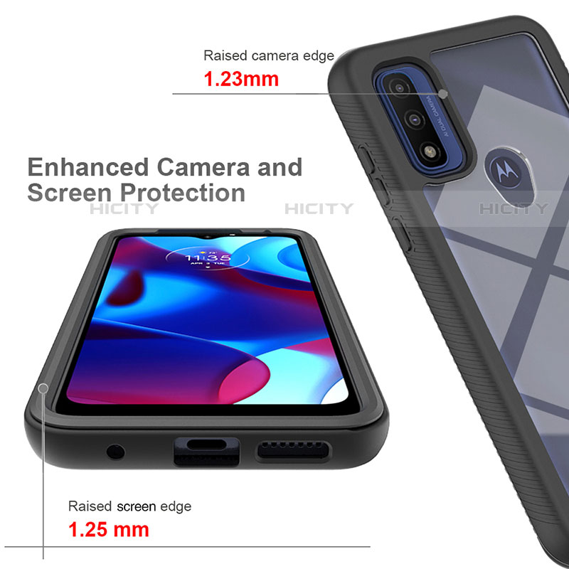 Carcasa Bumper Funda Silicona Transparente 360 Grados para Motorola Moto G Pure