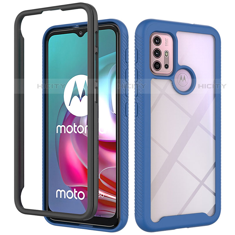 Carcasa Bumper Funda Silicona Transparente 360 Grados para Motorola Moto G10