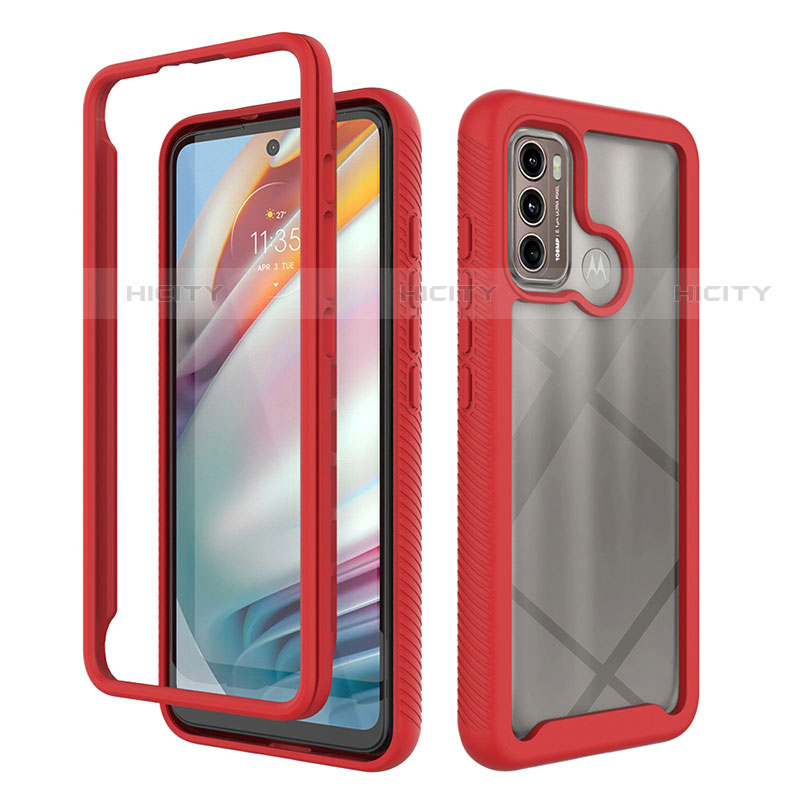 Carcasa Bumper Funda Silicona Transparente 360 Grados para Motorola Moto G60