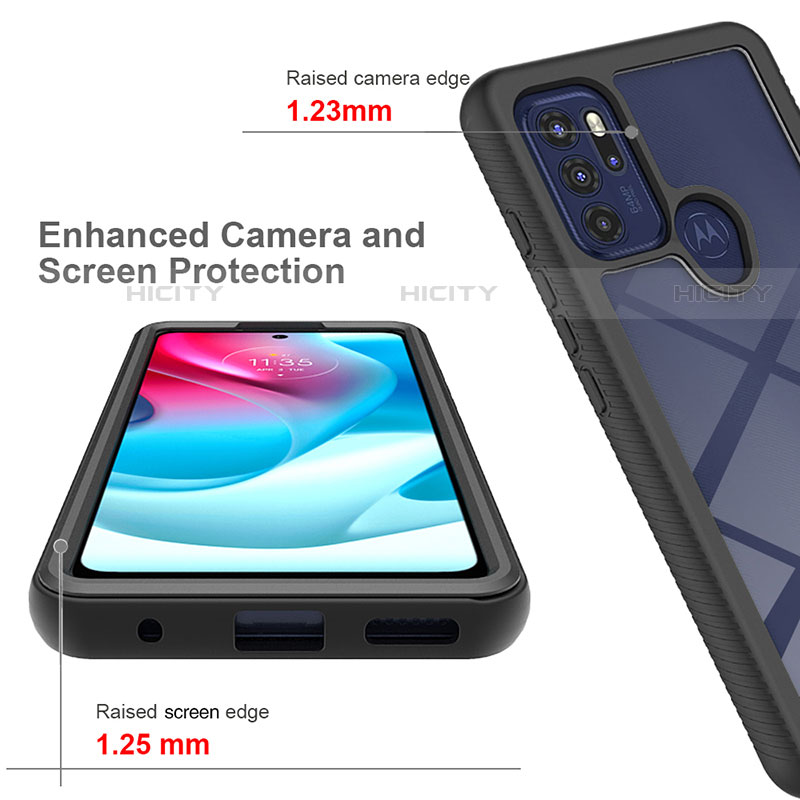 Carcasa Bumper Funda Silicona Transparente 360 Grados para Motorola Moto G60s