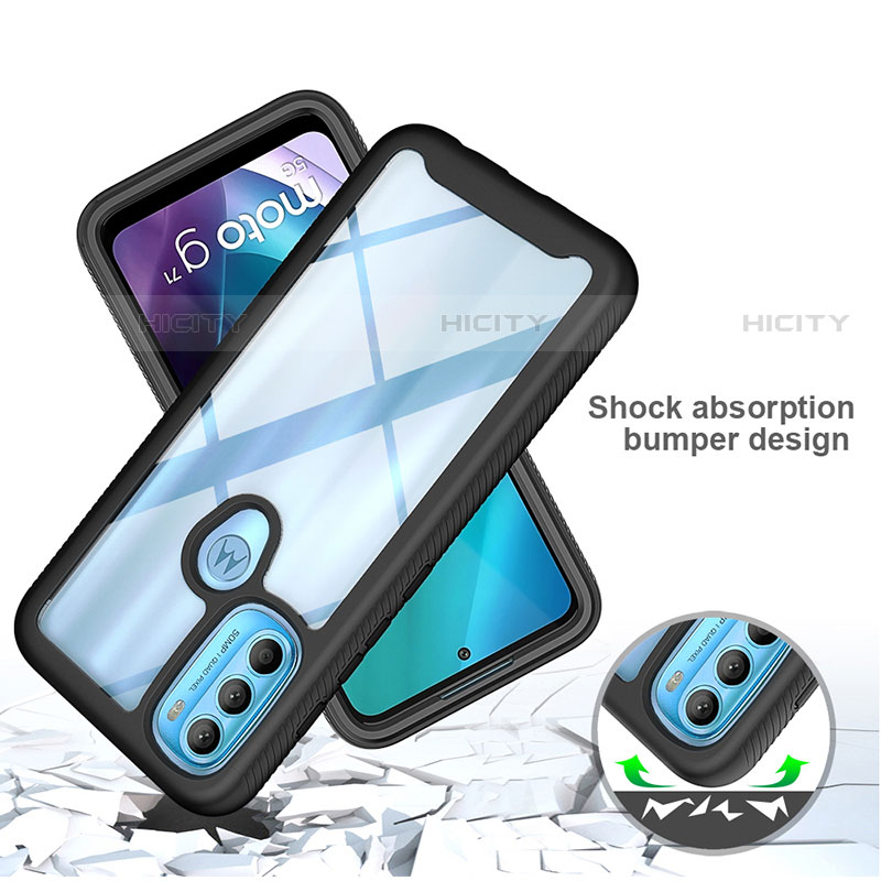 Carcasa Bumper Funda Silicona Transparente 360 Grados para Motorola Moto G71 5G