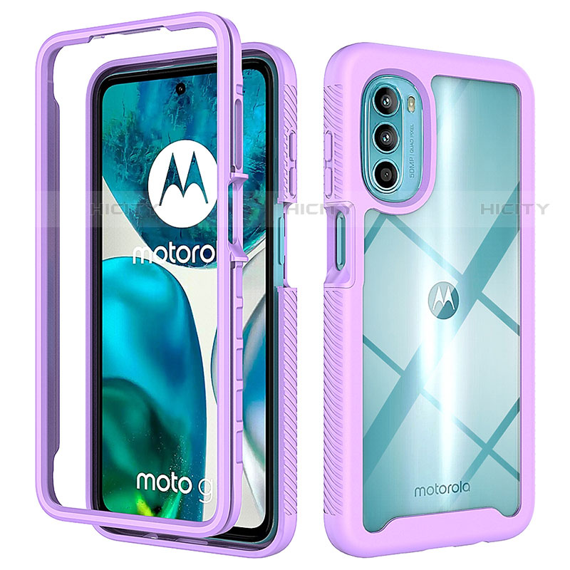 Carcasa Bumper Funda Silicona Transparente 360 Grados para Motorola Moto G71s 5G