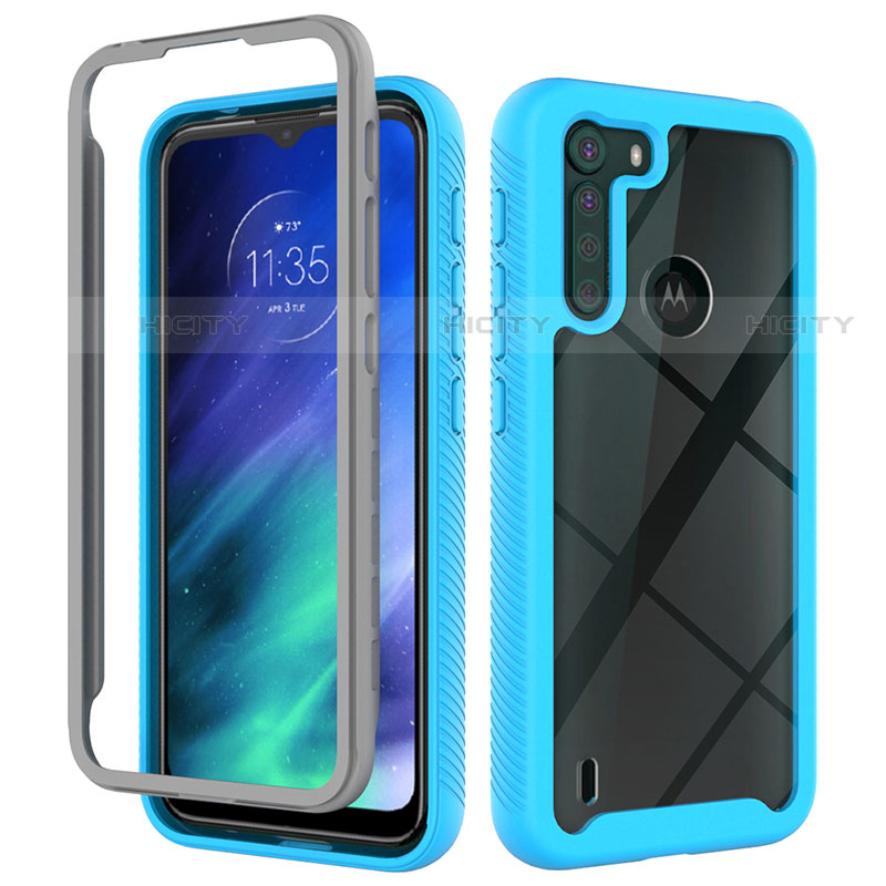 Carcasa Bumper Funda Silicona Transparente 360 Grados para Motorola Moto One Fusion