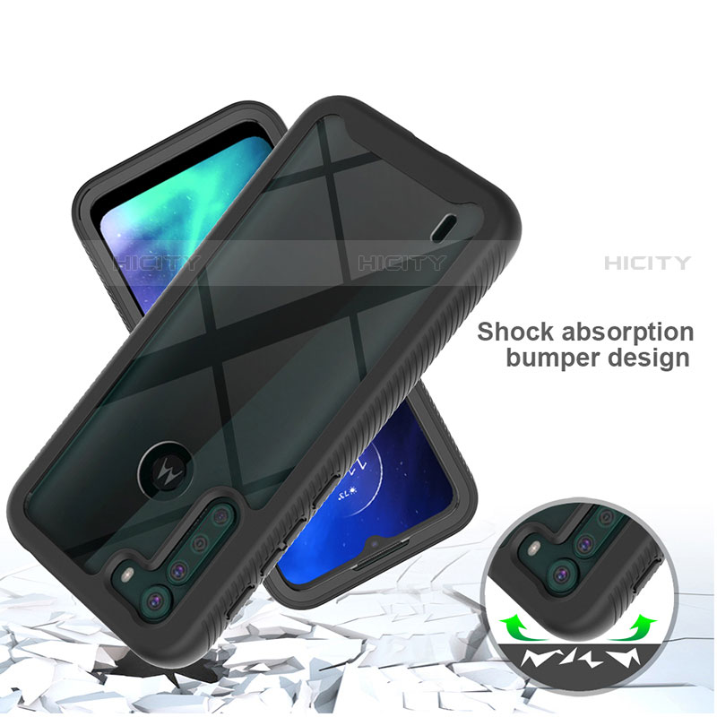 Carcasa Bumper Funda Silicona Transparente 360 Grados para Motorola Moto One Fusion