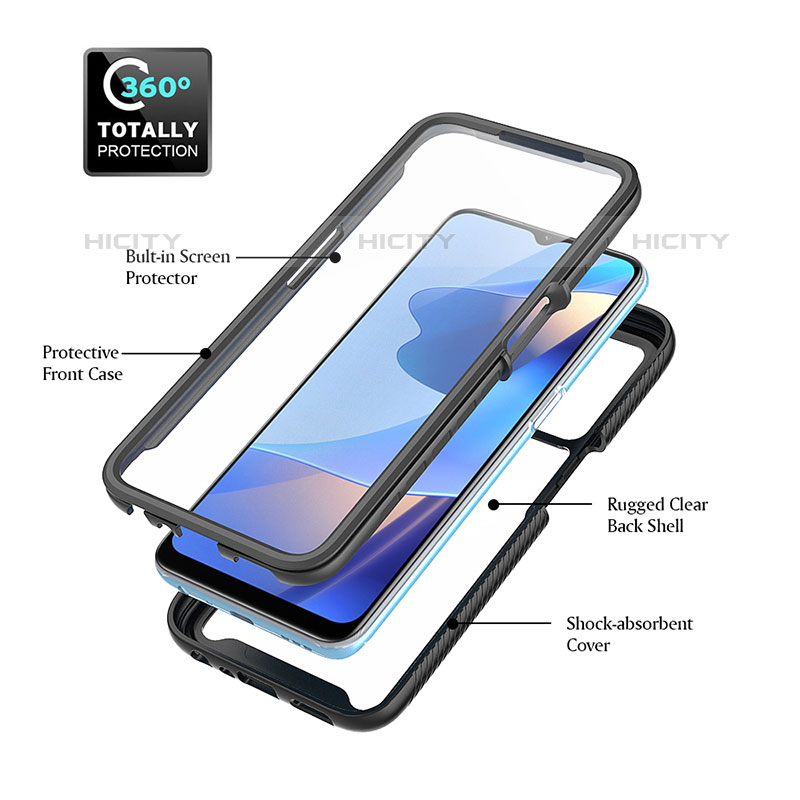 Carcasa Bumper Funda Silicona Transparente 360 Grados para Oppo A16s