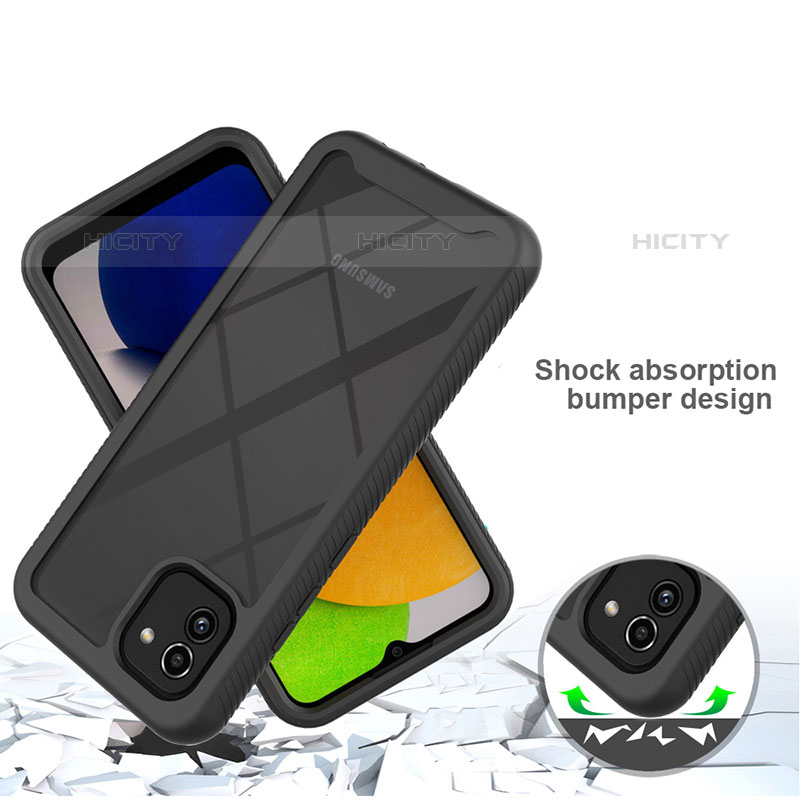 Carcasa Bumper Funda Silicona Transparente 360 Grados para Samsung Galaxy A03