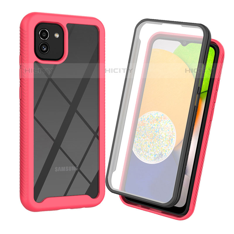 Carcasa Bumper Funda Silicona Transparente 360 Grados para Samsung Galaxy A03