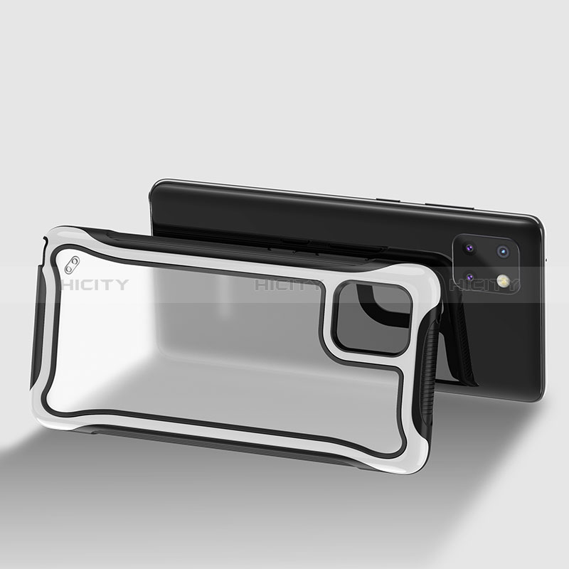 Carcasa Bumper Funda Silicona Transparente 360 Grados para Samsung Galaxy A81 Blanco