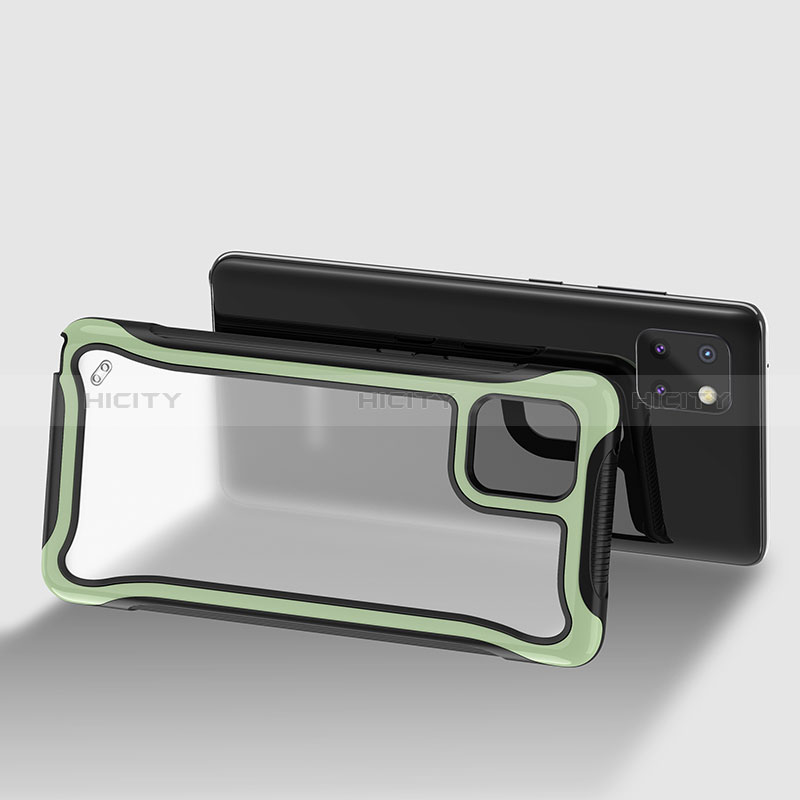 Carcasa Bumper Funda Silicona Transparente 360 Grados para Samsung Galaxy A81 Menta Verde