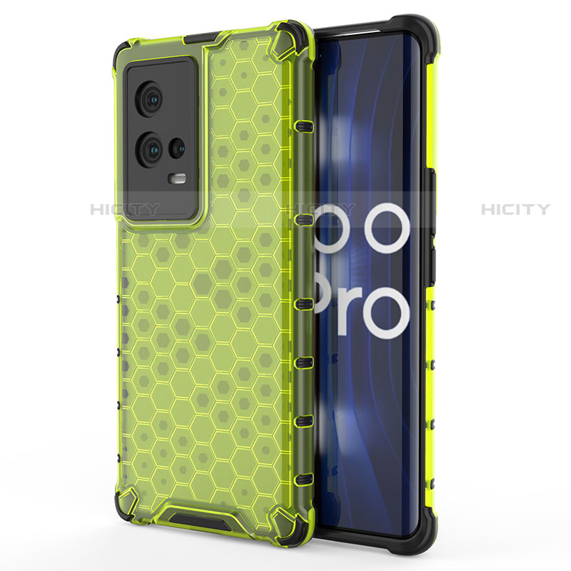 Carcasa Bumper Funda Silicona Transparente 360 Grados para Vivo iQOO 8 Pro 5G Verde