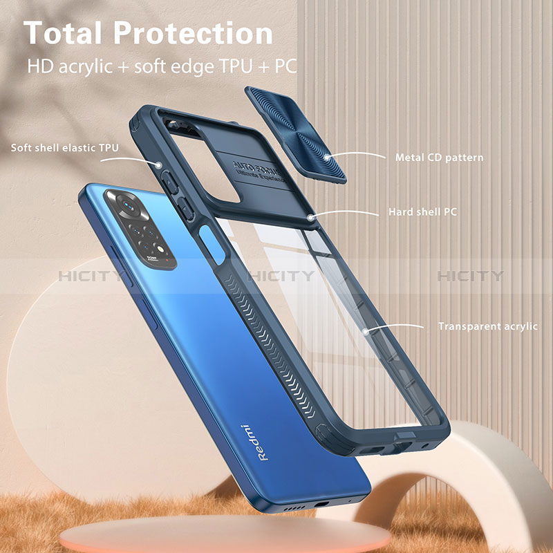 Carcasa Bumper Funda Silicona Transparente 360 Grados QW1 para Xiaomi Redmi Note 11S 4G