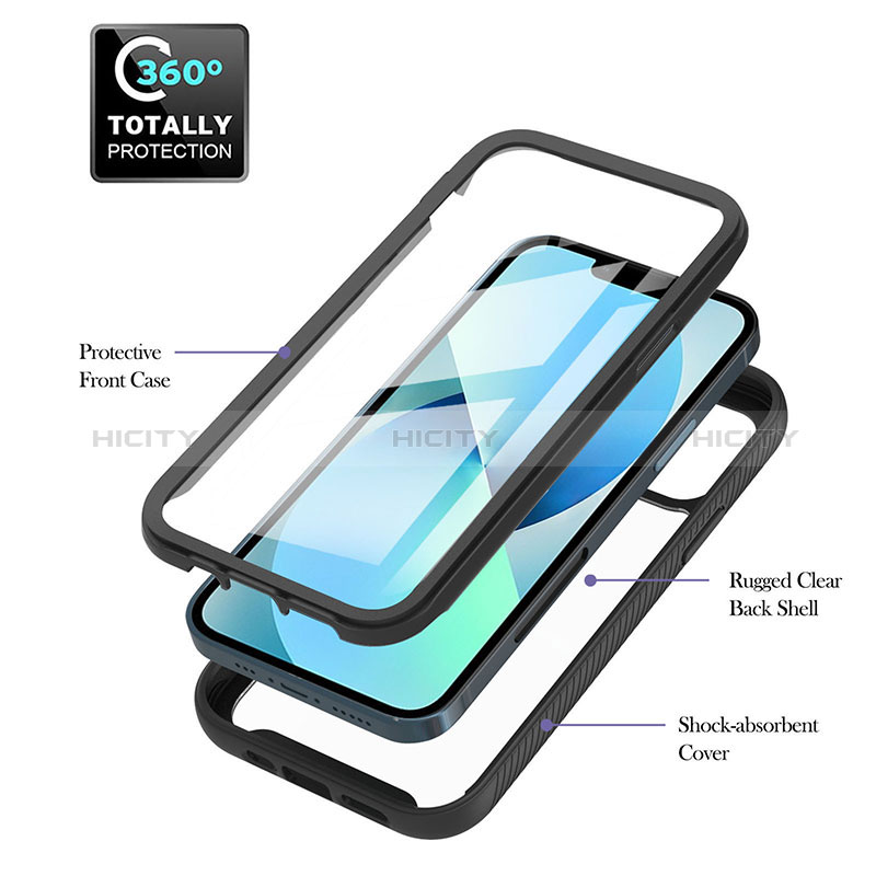 Carcasa Bumper Funda Silicona Transparente 360 Grados YB1 para Apple iPhone 15