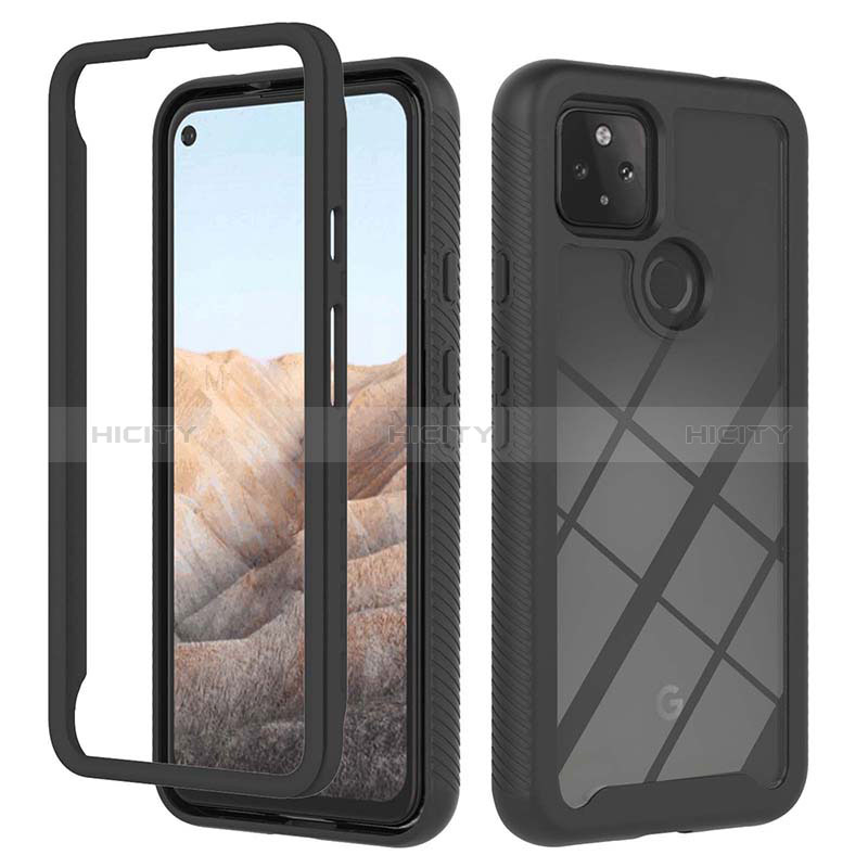 Carcasa Bumper Funda Silicona Transparente 360 Grados YB1 para Google Pixel 5a 5G