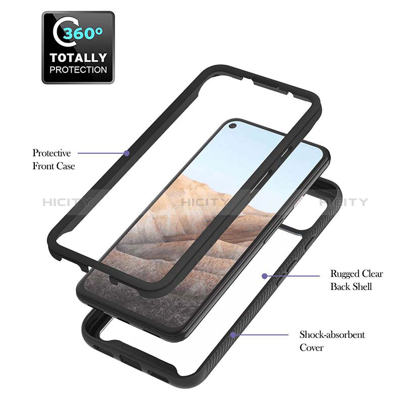 Carcasa Bumper Funda Silicona Transparente 360 Grados YB1 para Google Pixel 5a 5G