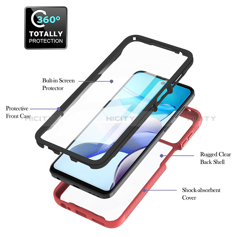 Carcasa Bumper Funda Silicona Transparente 360 Grados YB1 para Motorola Moto G53 5G