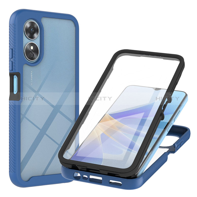 Carcasa Bumper Funda Silicona Transparente 360 Grados YB1 para Oppo A17