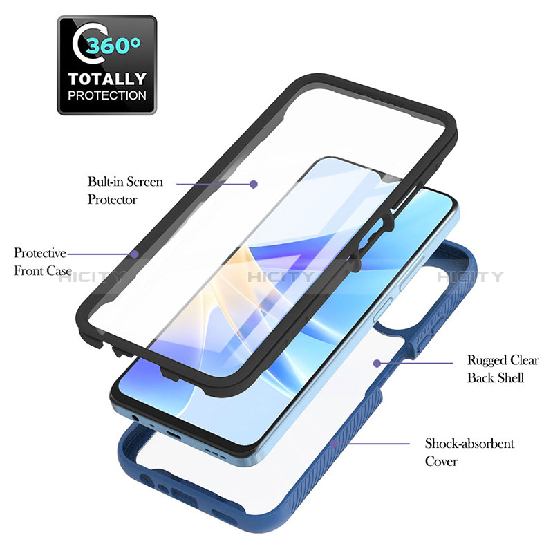 Carcasa Bumper Funda Silicona Transparente 360 Grados YB1 para Oppo A17