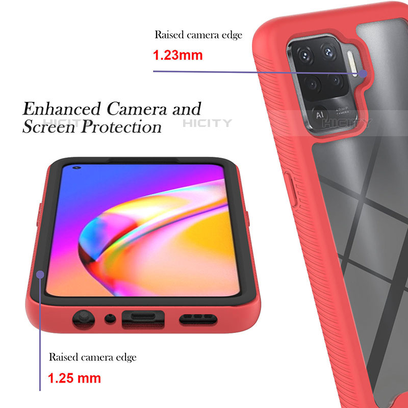 Carcasa Bumper Funda Silicona Transparente 360 Grados YB1 para Oppo Reno5 Lite