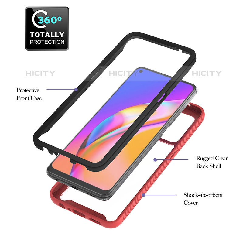 Carcasa Bumper Funda Silicona Transparente 360 Grados YB1 para Oppo Reno5 Lite