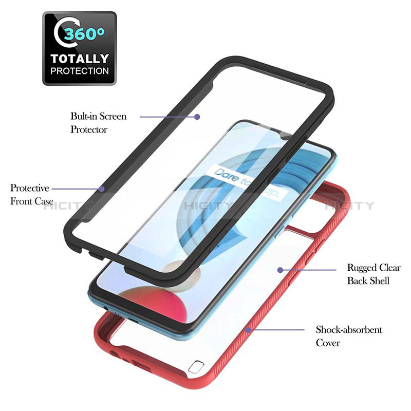 Carcasa Bumper Funda Silicona Transparente 360 Grados YB1 para Realme C21Y