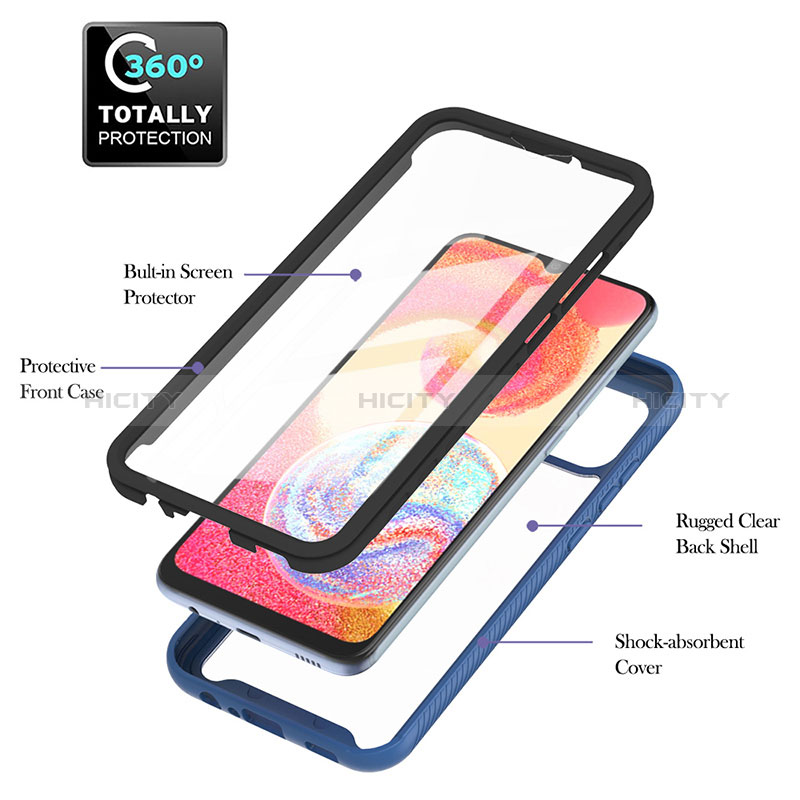 Carcasa Bumper Funda Silicona Transparente 360 Grados YB1 para Samsung Galaxy A04 4G