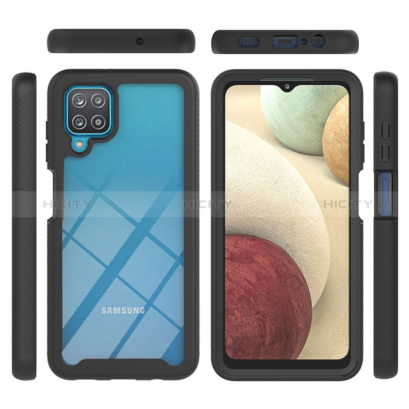 Carcasa Bumper Funda Silicona Transparente 360 Grados YB1 para Samsung Galaxy A12