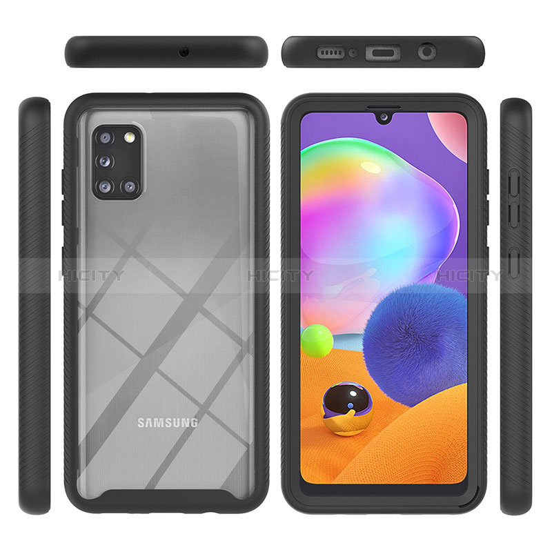 Carcasa Bumper Funda Silicona Transparente 360 Grados YB1 para Samsung Galaxy A31