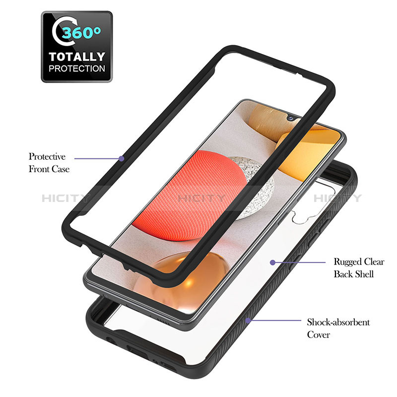 Carcasa Bumper Funda Silicona Transparente 360 Grados YB1 para Samsung Galaxy A42 5G