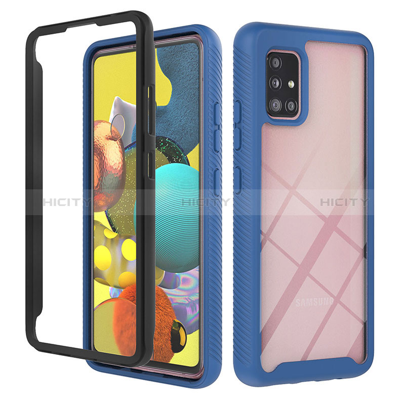 Carcasa Bumper Funda Silicona Transparente 360 Grados YB1 para Samsung Galaxy A51 4G