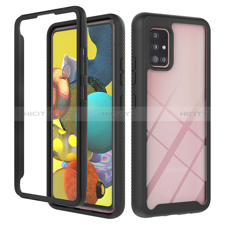 Carcasa Bumper Funda Silicona Transparente 360 Grados YB1 para Samsung Galaxy A51 4G