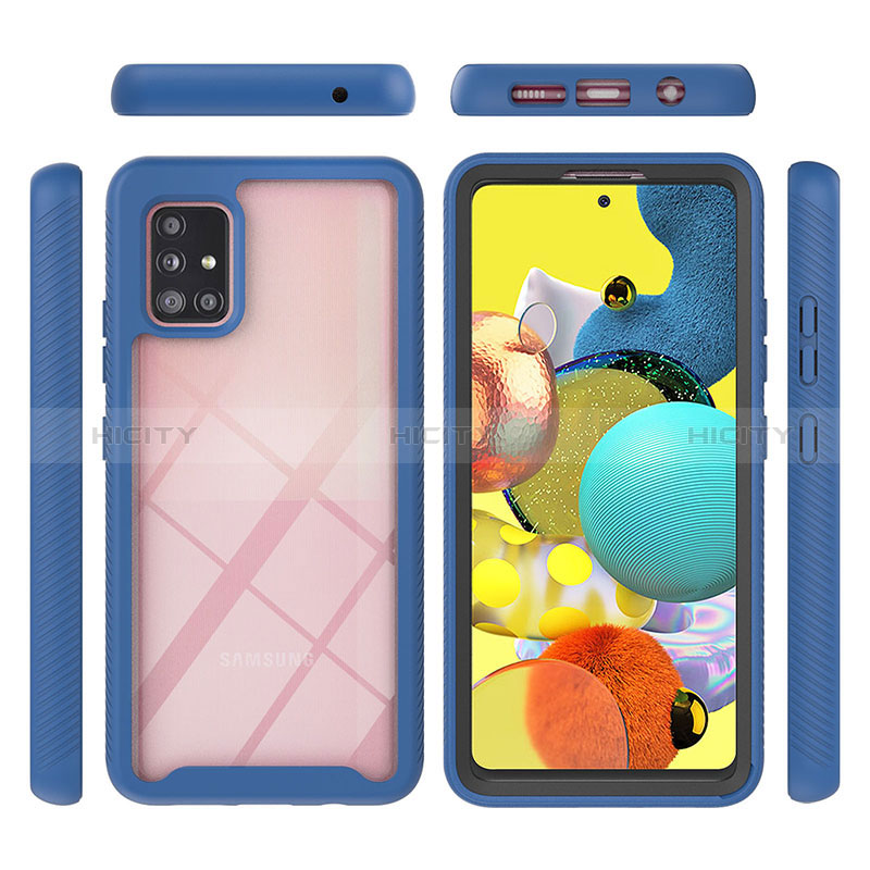 Carcasa Bumper Funda Silicona Transparente 360 Grados YB1 para Samsung Galaxy A51 5G