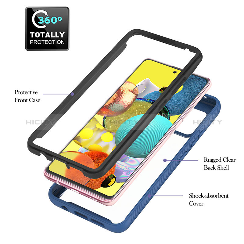 Carcasa Bumper Funda Silicona Transparente 360 Grados YB1 para Samsung Galaxy A51 5G