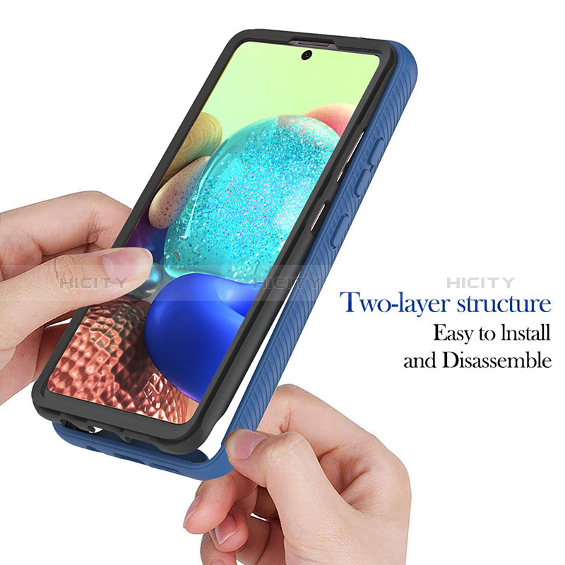 Carcasa Bumper Funda Silicona Transparente 360 Grados YB1 para Samsung Galaxy A71 5G