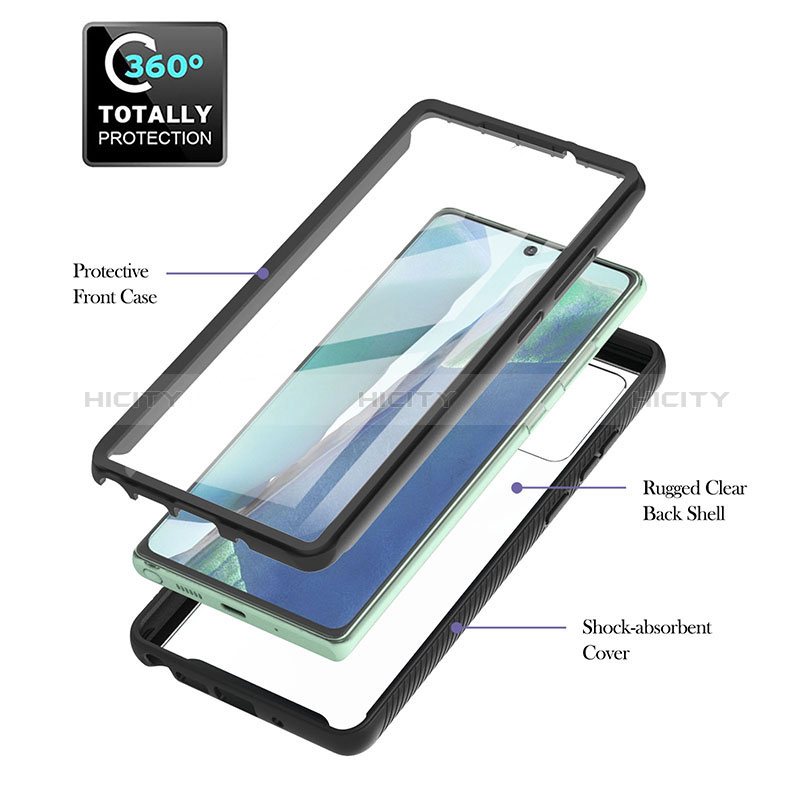 Carcasa Bumper Funda Silicona Transparente 360 Grados YB1 para Samsung Galaxy Note 20 5G