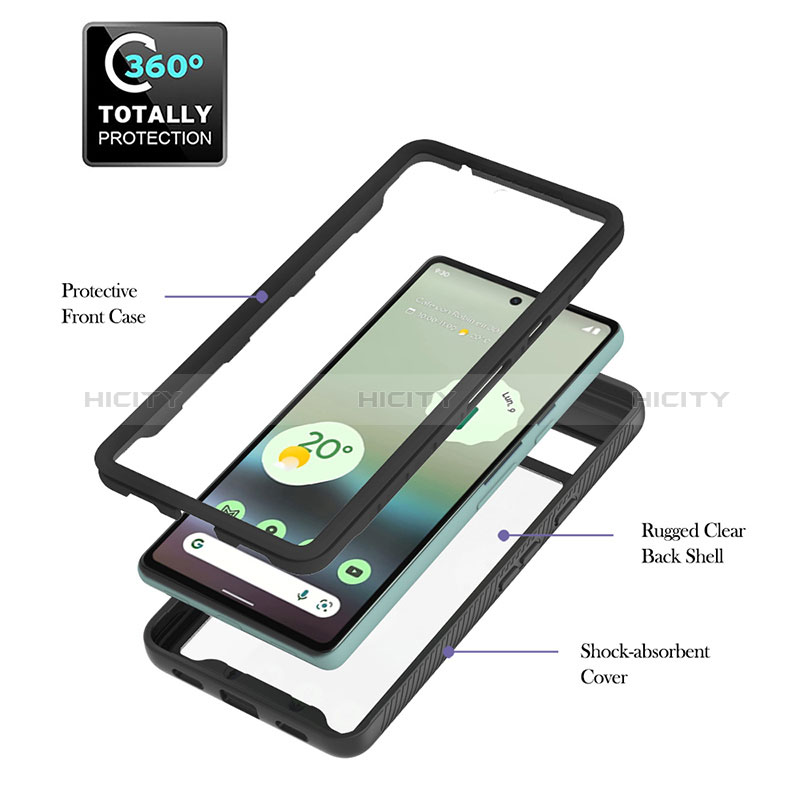 Carcasa Bumper Funda Silicona Transparente 360 Grados YB2 para Google Pixel 7a 5G