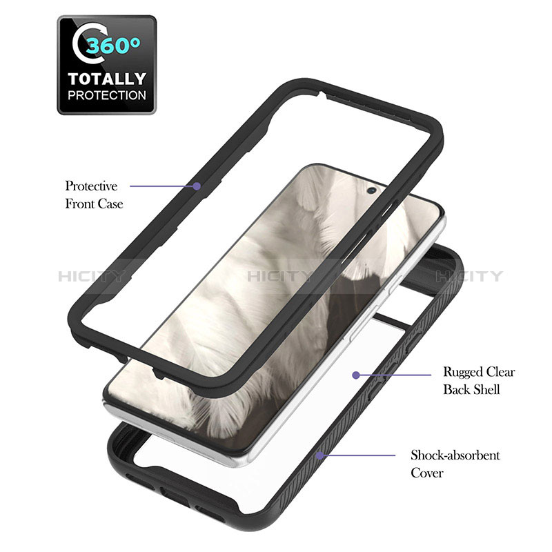 Carcasa Bumper Funda Silicona Transparente 360 Grados YB2 para Google Pixel 8 5G