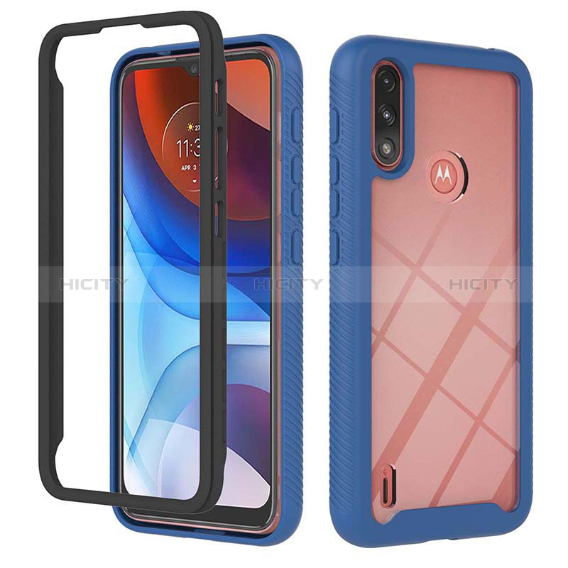 Carcasa Bumper Funda Silicona Transparente 360 Grados YB2 para Motorola Moto E7 Power