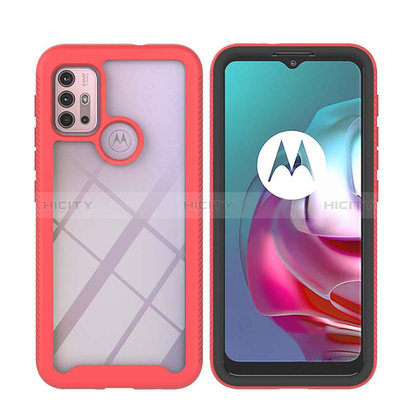 Carcasa Bumper Funda Silicona Transparente 360 Grados YB2 para Motorola Moto G10