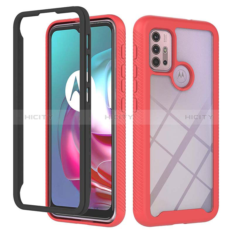 Carcasa Bumper Funda Silicona Transparente 360 Grados YB2 para Motorola Moto G10 Power