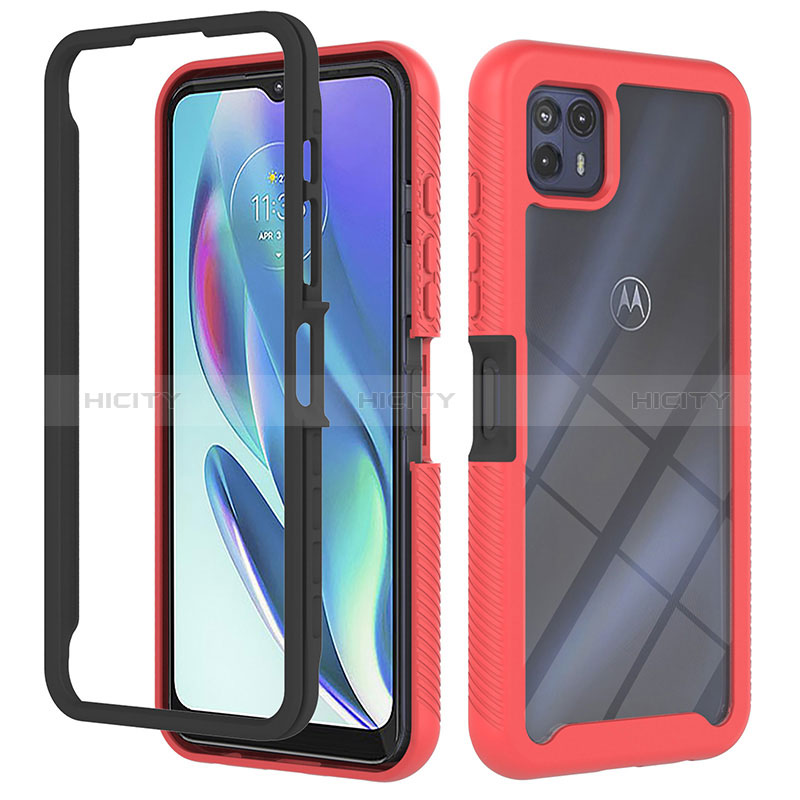 Carcasa Bumper Funda Silicona Transparente 360 Grados YB2 para Motorola Moto G50 5G