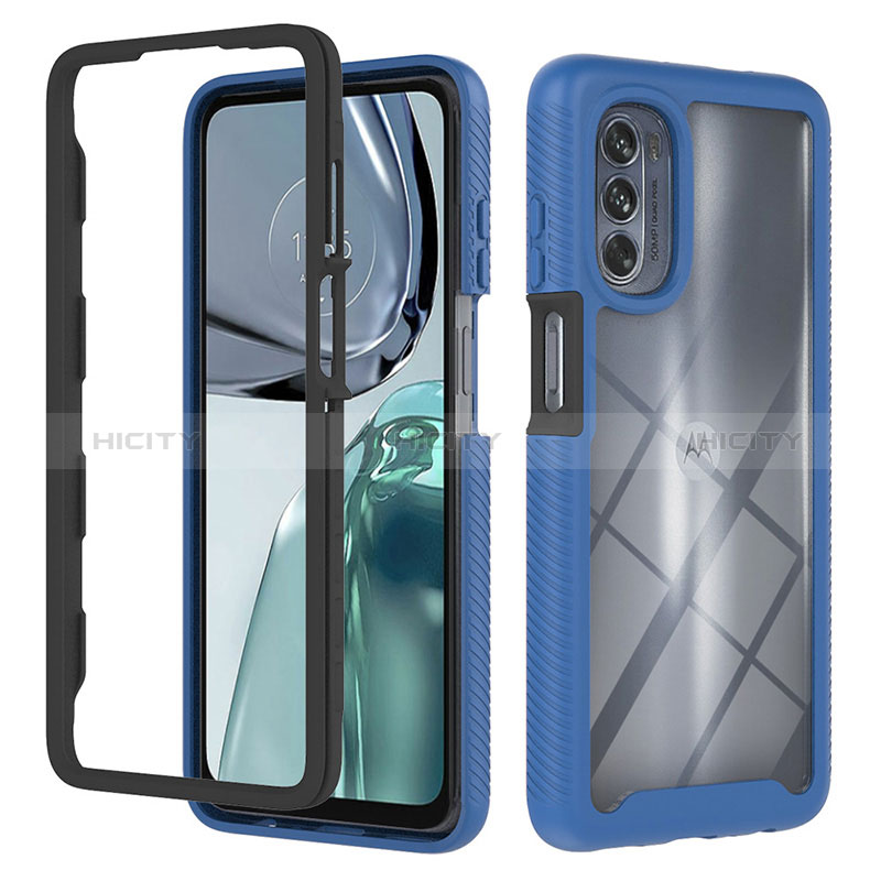 Carcasa Bumper Funda Silicona Transparente 360 Grados YB2 para Motorola Moto G62 5G