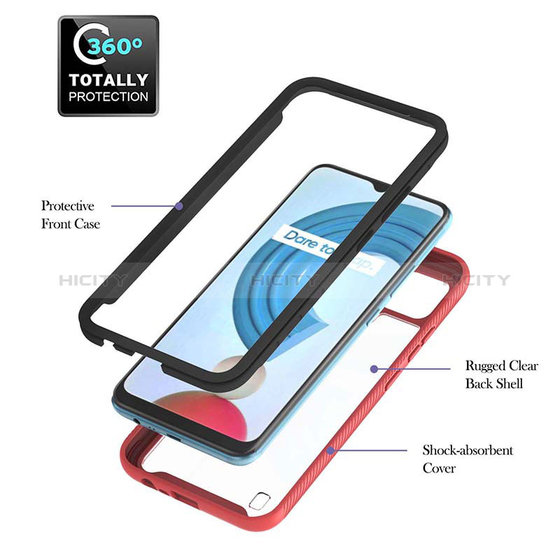 Carcasa Bumper Funda Silicona Transparente 360 Grados YB2 para Realme C21Y