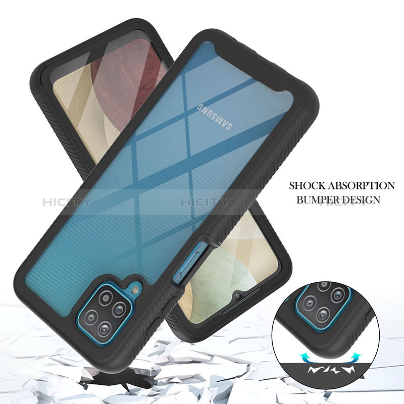 Carcasa Bumper Funda Silicona Transparente 360 Grados YB2 para Samsung Galaxy A12 5G