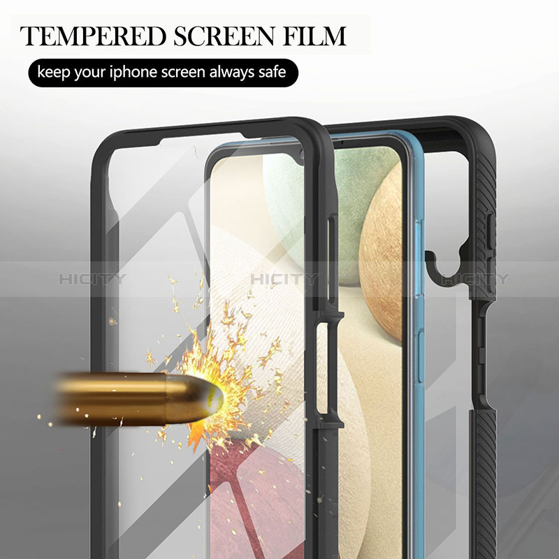 Carcasa Bumper Funda Silicona Transparente 360 Grados YB2 para Samsung Galaxy A12