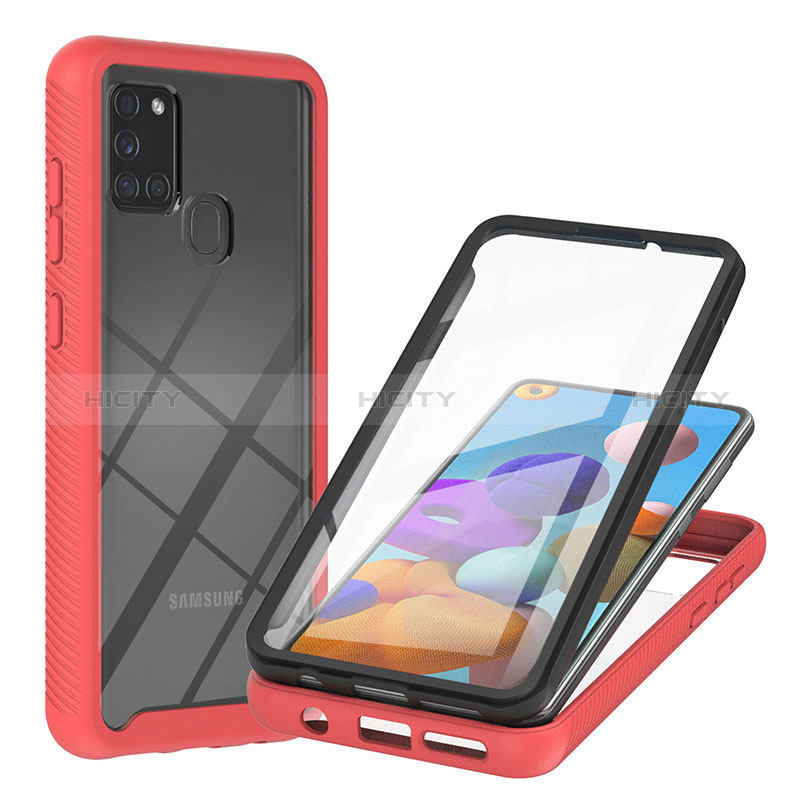 Carcasa Bumper Funda Silicona Transparente 360 Grados YB2 para Samsung Galaxy A21s