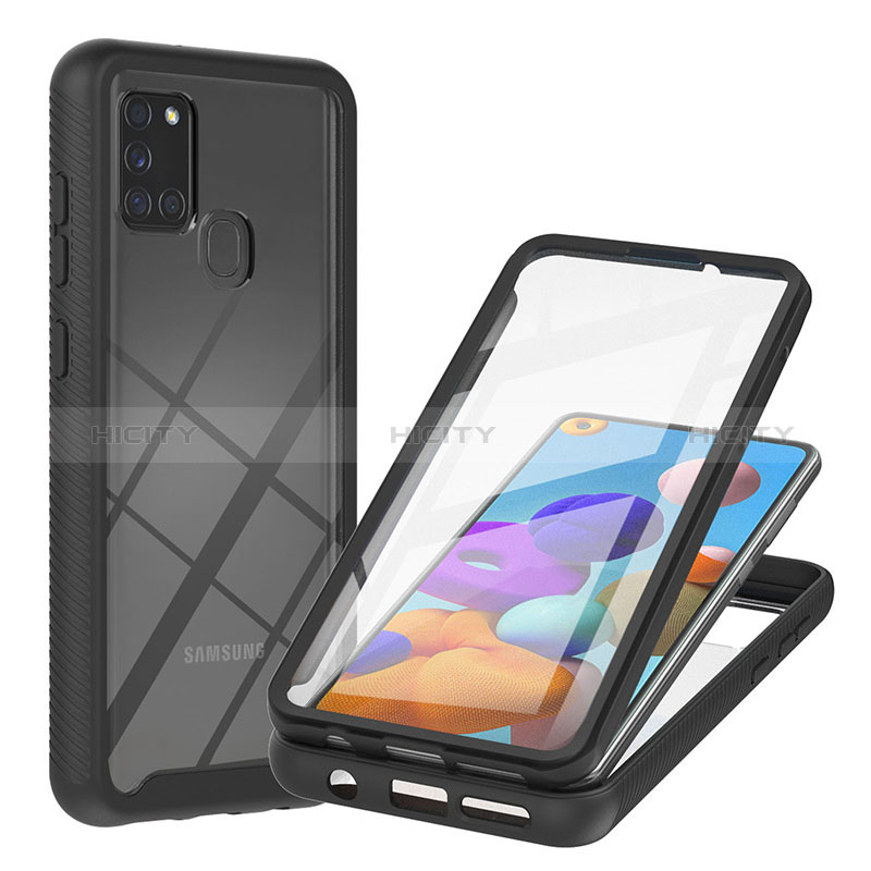 Carcasa Bumper Funda Silicona Transparente 360 Grados YB2 para Samsung Galaxy A21s