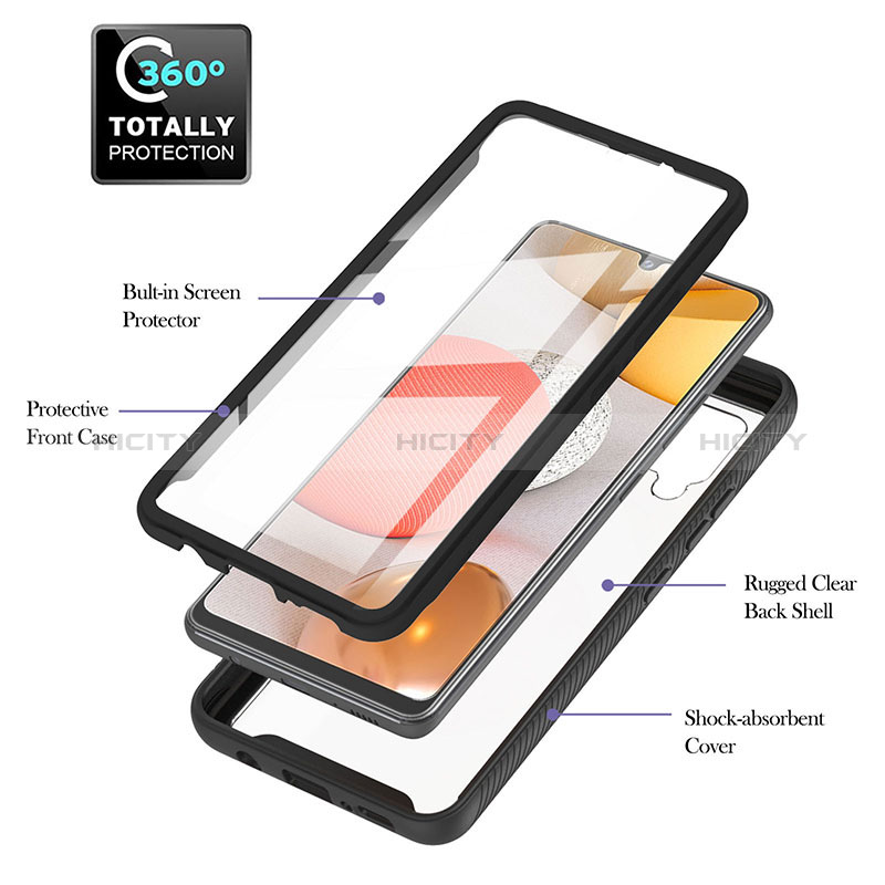 Carcasa Bumper Funda Silicona Transparente 360 Grados YB2 para Samsung Galaxy A42 5G