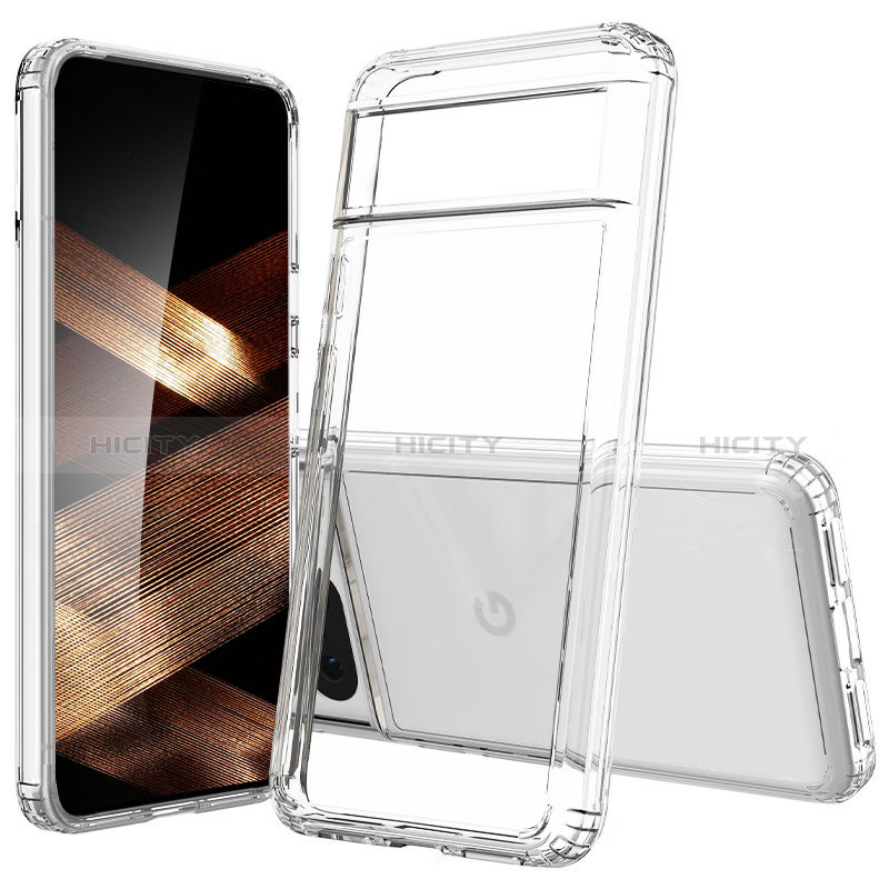 Carcasa Bumper Funda Silicona Transparente 360 Grados Z01J para Google Pixel 8 5G Claro